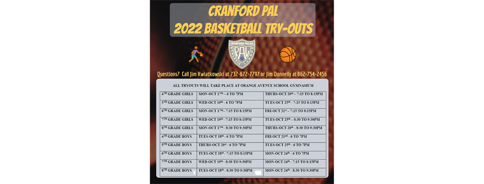 PAL Basketball Try-Outs Announced (Click For Details)